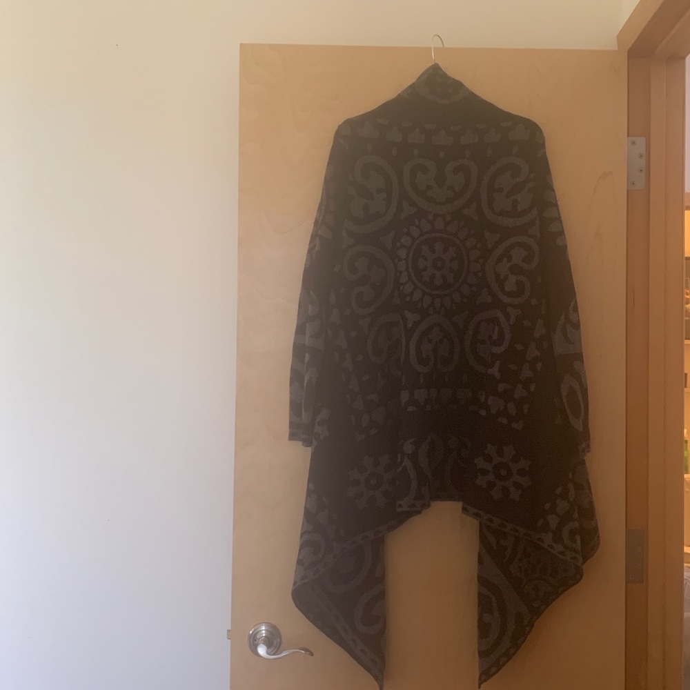 Adrienne Vittadini Wool+Acrylic Long Cardigan